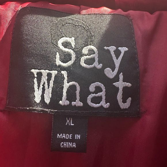 Say What? Red Jacket - Picture 3 of 3